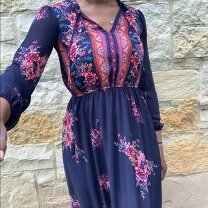 Peasant Style Maxi Dress